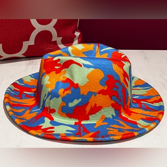 Vibrant Multicolor Women’s Fedora Hat - Picture 3 of 8